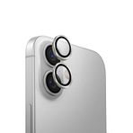 UNIQ OPX ALÜMİNYUM KAMERA LENS KORUYUCU iPhone 16 ve iPhone 16 Plus, Sterling (Gümüş) ile uyumlu