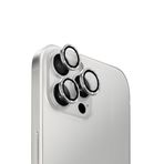UNIQ OPX ALÜMİNYUM PARLAK KAMERA LENS KORUYUCU iPhone 16 Pro ve iPhone 16 Pro Max ile uyumlu - BEYAZ PARLAK
