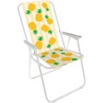 Uniqamp General Home Super Katlanır Plaj / Kamp Sandalyesi - Ananas - Sarı