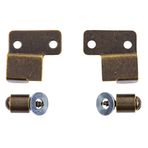 UNIQANTIQ HARDWARE SUPPLY Antik Pirinç Avukat Avukatlar Kitaplık Kapı Stoperleri ve Pivotlar | 2'li Paket | Kitaplık Kapı Donanımı | BK-44