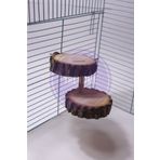 UniqBirdToys Trendme Ahşap Hamster Ve Kuş Merdiveni 2 Basmak