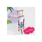UniqBirdToys Trendme Boncuk Salıncaklı Zilli Kuş Oyun Parkı