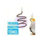 UniqBirdToys Trendme Horizon Esnek Kuş Yaylı Kuş Oyuncağı ( Dev Kafesler Içindir )