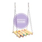 UniqBirdToys Uniq Bird Toys Ahşap Ham Kuş Oyun Salıncağı ( Hamak )