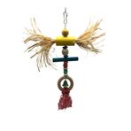UniqBirdToys Uniq Bird Toys Püsküllü Gülen Yüz Kuş Oyuncağı