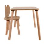 Uniqlion Aktivite Masası Safir (1 Masa + 2 Sandalye) - Açık Kahverengi