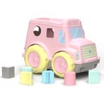 Uniqlion Bultak Otobüs Şekil Eşleştirme Oyuncağı 1 Yaş+ Montessori Eğitim Seti - Pembe