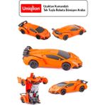 Uniqlion Tek Tuş Ile Robot Olan Uzaktan Kumandalı Araba - Turuncu