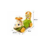 Uniqlion Yürüme Yardımcısı İlk Adım Arabası 10 Ay+ Dinozor Hayvan Figürlü Kornalı