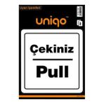 Uniqo Crea Uyarı Etiketi - Çekiniz Pull 2'li 1409