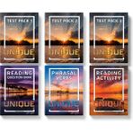 Unique 11 Ingilizce Eğitim Seti 6 Kitap | Test Pack 1-2-3 + Reading Question Bank + Phrasal Verbs + Reading Activity | Modern English