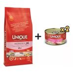 Unique Mother And Baby Cat Düşük Tahıllı Tavuklu Ve Balıklı Kedi Maması 2 Kg + 2 Adet Unique Gold Series Sığır Etli Konserve Yaş Kedi Maması 85 Gr