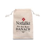 Uniqueed® - Hangover Oh Shit Kit Kumaş Torba 10'lu Set •Düğün Partisi Misafir Hediyesi •First Aid İlk Yardım Bekarlığa Veda Parti Çantaları •Hediye Dekorasyon Pamuk Gelin Gelin