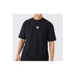 Uniquetex VEK Koç Boynuzu Oversize T-shirt Geleneksel Motif