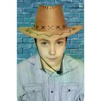 Uniquetrenders 1110929942 Çocuk Unisex Nubuk Kovboy Şapkası ( 8-14 Yaş )