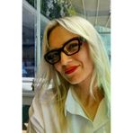 Uniquetrenders ALMR-481 Kadın Paula Mavi Işık Korumalı Dinlendirici Cat Eye Model Ekran Gözlüğü