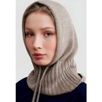 Uniquetrenders Balaclava Fitilli Triko Örgü Bere Başlık Vizon