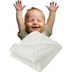 Uniquetrenders Bebek Dört Mevsim Nohut Battaniye 90X90 cm - Ekru - 0 - 2 Yaş