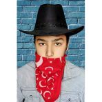 Uniquetrenders Çocuk Unisex Bandanalı Nubuk Kovboy Şapkası ( 8-14 Yaş)