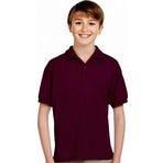 Uniquetrenders Erkek Çocuk %100 Pamuklu Polo Yaka T-Shirt Günlük Ve Okul Uniforma Okul T-Shirt Bordo 13-14 Yaş