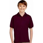 Uniquetrenders Erkek Çocuk %100 Pamuklu Polo Yaka T-Shirt Günlük Ve Okul Uniforma Okul T-Shirt Bordo 14-15 Yaş