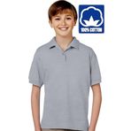 Uniquetrenders Erkek Çocuk %100 Pamuklu Polo Yaka T-Shirt Günlük Ve Okul Uniforma Okul T-Shirt Gri 12-13 Yaş