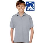 Uniquetrenders Erkek Çocuk %100 Pamuklu Polo Yaka T-Shirt Günlük Ve Okul Uniforma Okul T-Shirt Gri 14-15 Yaş