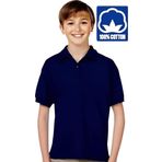 Uniquetrenders Erkek Çocuk %100 Pamuklu Polo Yaka T-Shirt Günlük Ve Okul Uniforma Okul T-Shirt Lacivert 14-15 Yaş