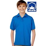 Uniquetrenders Erkek Çocuk %100 Pamuklu Polo Yaka T-Shirt Günlük Ve Okul Uniforma Okul T-Shirt Saks Mavisi 14-15 Yaş