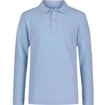 Uniquetrenders Erkek Çocuk Uzun Kol %100 Pamuklu Polo Yaka T-Shirt Günlük Ve Okul Uniforma Okul T-Shirt Bebe Mavisi 8-9 Yaş