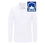 Uniquetrenders Erkek Çocuk Uzun Kol %100 Pamuklu Polo Yaka T-Shirt Günlük Ve Okul Uniforma Okul T-Shirt Beyaz 14-15 Yaş