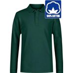 Uniquetrenders Erkek Çocuk Uzun Kol %100 Pamuklu Polo Yaka T-Shirt Günlük Ve Okul Uniforma Okul T-Shirt Haki 14-15 Yaş