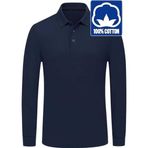 Uniquetrenders Erkek Çocuk Uzun Kol %100 Pamuklu Polo Yaka T-Shirt Günlük Ve Okul Uniforma Okul T-Shirt Lacivert 14-15 Yaş
