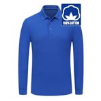 Uniquetrenders Erkek Çocuk Uzun Kol %100 Pamuklu Polo Yaka T-Shirt Günlük Ve Okul Uniforma Okul T-Shirt Saks Mavisi 14-15 Yaş