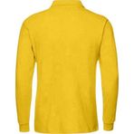 Uniquetrenders Erkek Çocuk Uzun Kol %100 Pamuklu Polo Yaka T-Shirt Günlük Ve Okul Uniforma Okul T-Shirt Sarı 14-15 Yaş