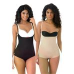 Uniquetrenders FA3021-2 Kadın Lazer Kesim İnceltici Ve Toparlayıcı Göğüs Altı Askılı Body Korse 2'li Set