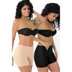 Uniquetrenders FA3202-2 Kadın Lazer Kesim İnceltici Ve Toparlayıcı Yüksek Bel Boxer Korse 2'li Set