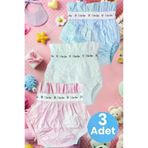 Uniquetrenders GCL-MA-0091 Bebek Yıkanabilir Yüksek Emici Pamuklu 3'lü Alıştırma Külodu