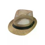 Uniquetrenders GKM-989382345 Unisex Fileli Yazlık Hasır Fedora Fötr Şapka