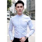 Uniquetrenders Hakim Yaka Slim Fit Nefes Alan Kolay Ütülenen Dört Mevsim Erkek Gömlek THY03