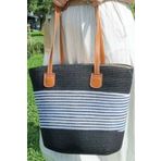 Uniquetrenders Kadın Çizgili Hasır Yazlık Plaj Çantası Omuz Çantası PRH065678778