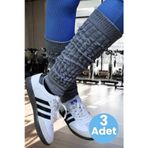 Uniquetrenders Kadın Dört Mevsim Ayaksız Triko Tozluk 3 Adet Füme