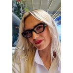 Uniquetrenders Kadın Paula Mavi Işık Korumalı Dinlendirici Cat Eye Model Ekran Gözlüğü