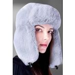 Uniquetrenders Kadın Peluş Kalpak Pilot Şapka Gri Standart