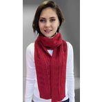 Uniquetrenders Kadın Triko Örgü Atkı Bordo 20x170 cm