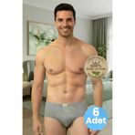 Uniquetrenders ÖKAN0037 Erkek %100 Pamuklu 6'lı Penye Slip Külot
