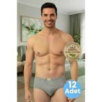 Uniquetrenders OZK0037 Erkek %100 Pamuklu 12'li Penye Slip Külot