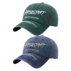 Uniquetrenders PYZ6440323 Unisex Eskitme Bravestart Nakışlı Ayarlanabilir Beyzbol Kep Şapka 2'li Set