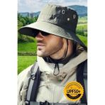 Uniquetrenders Unisex Uv Korumalı Geniş Kenarlı Katlanabilir Safari Outdoor Boonie Yürüyüş ve Plaj Şapkası - Standart - Haki Yeşil