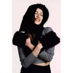 Uniquetrenders UTKSK00924 Kadın Suni Kürk Eldiven Atkılı Yumuşak Peluş Şapka